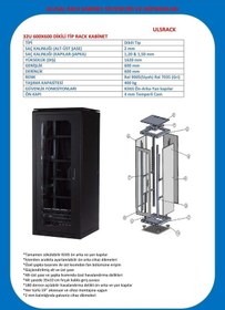 Resim Uls 32U 600X600 Tekerlekli Rack Kabin 