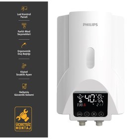 Resim Philips AWH1540/62 Dijital Banyo Şofbeni + Montaj Dahil 