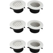 Resim Explosion1 6 Adet 4 Inç Hava Havalandırma Kamartması, Hava Grill Kapağı Banyo Ofis Evi Için Dahili Bir Sinek Ekranlı (Yurt Dışından) 