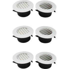 Resim Explosion1 6 Adet 4 Inç Hava Havalandırma Kamartması, Hava Grill Kapağı Banyo Ofis Evi Için Dahili Bir Sinek Ekranlı (Yurt Dışından) 
