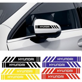 Resim Hyundai Hd65 Yan Dikiz Aynası Şerit Sticker Araca Özel 