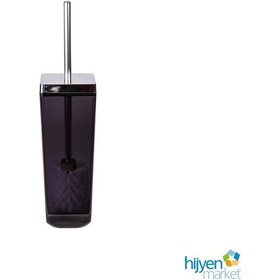Resim Primanova Toskana Tuvalet Fırçası Şeffaf Siyah 5086 
