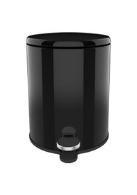 Resim Primanova Cigo Banyo Çöp Kovası Tuvalet Fırçası Set 2'li Siyah Beyaz 