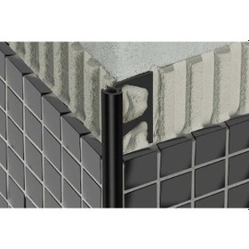 Resim Schlüter-Rondec-Pro 80 G Pvc Dış Köşe Profili Gri H:8Mm 