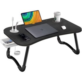 Resim miletus Laptop Standı Usb'li Çekmeceli Ders Çalışma Masası Çocuk Çalışma Sehpası Yatak Sehpası Ders Masası 