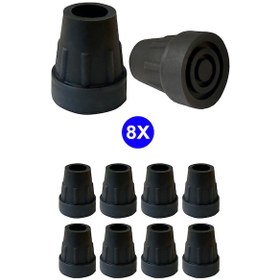 Resim Bundera Kaymayan Baston 8'li Kanedyen Asa Koltuk Değneği Lastiği 