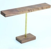 Resim 1 Adet Vintage Ahşap Takı Ekran Standı Kolye Kolye Bilezik Bileklik Saatler 6 