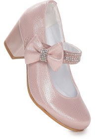 Resim Kiko Kids Cameli Vakko Günlük Kız Çocuk 4 Cm Topuklu Abiye Ayakkabı 