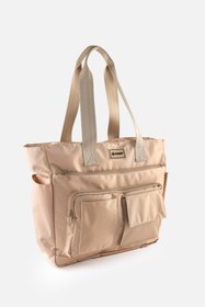 Resim ICONE BAG Günlük Su İtici Çanta - Laptop Bölmeli, Kapitone Detaylı, Çok Cepli, Biberon Gözlü, Valiz Aparatlı 