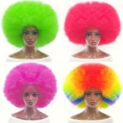 Resim Sass 70'li Yıllar İlhamlı Büyük Lastikli Afro Perukları - Premium Sentetik Kısa Kıvırcık Isıya Dayanıklı Saç ile Lastik Ağ Şapka - Yüksek Kaliteli Kozplay ve Her Gün Giyim İçin Moda Perukları 