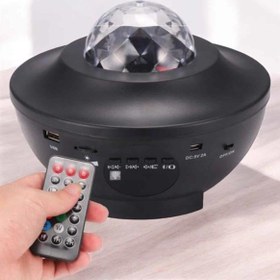 Resim Kanonik Education Projektör Yıldız Gece Lambası Disko Topu Bluetooth Bağlantılı Taşınabilir Şarjlı 