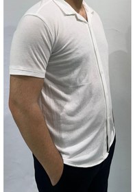 Resim Beyaz Basic Erkek Gömlek Beyaz 