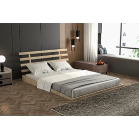 Resim Yap-sa Home Adin-doğal Ahşap Karyola 