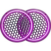 Resim L-Sound Neon Işıklı 20 cm Hoparlör ve Midrange Kapağı - 2 Adet - Mor 