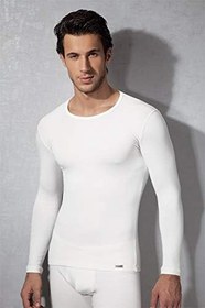 Resim Doreanse Erkek Termal Uzun Kol T-Shirt 2960 Ekru XXL 
