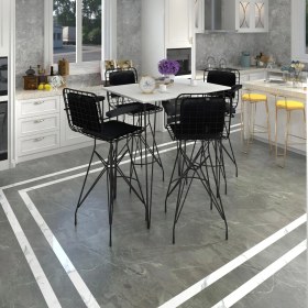 Resim Knsz masa sandalye takımı hem105zengin byzsyh 130*070 4 sandalye syhsyh kolçaklı sırt minderli 
