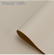 Resim Kendinden Deri İçin Onarım Yama Bant Ev Dıy Fix Kanepe Moto Araba Koltuğu Creamy White 50cm X 138cm 