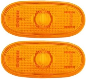 Resim Tbest Amber Yan Işaretleyici Işık Lens ABS Yedek Doğrudan Kurulum Üzerinde Klip 2006 2018 Modelleri Için Uyum 2 ADET 