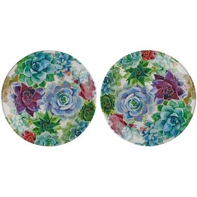 Resim Lucky Art Vivace Melamin 2 Lü Servis Tabağı Seti 28 Cm Dıo30033 Çok Renkli 