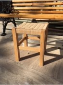 Resim Ahşap Hasır Örgü Tabure 35 Cm. (439478684) 