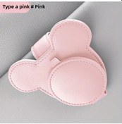 Resim Elmpaly Pembe Sunucu Kulaklı Gözlük Tutucu - Sağlam Süet, Çok Amaçlı Araç Organizörü 