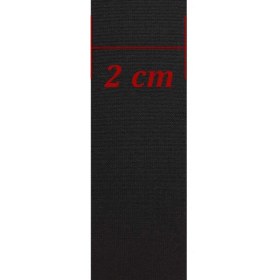 Resim Kalite Hanem Lastik Paça Lastiği 2 cm 10 mt - Siyah 