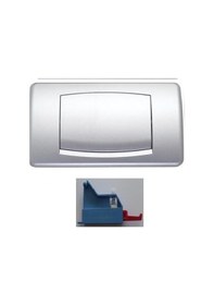 Resim Selen Start - Stop Kumanda Paneli Mat Krom Mandallı Krom - Mat 