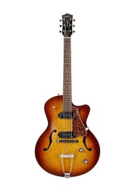 Resim Godin 5th Avenue Cw Kingpin Iı P90 Hollowbody Elektro Gitar Cognac Burst 