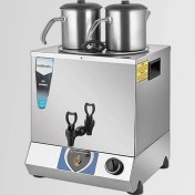 Resim Midinoks MD.TT02 Standart Elektrikli Çift Demlikli Çay Makinesi Semaver 17 Lt (Demlikler Dahil) 
