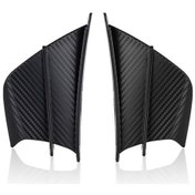 Resim Novahub Motosiklet Abs Kanatçıklar, Siyah Aerodinamik Spoiler, Evrensel Modifikasyon Aksesuarı, Mat/parlak/dövme Desen, Tam Siyah Seçenekler Siyah 