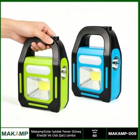Resim TeknoKapsül Solar Işıldak Fener Usd Şarj Lamba 