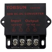 Resim Mufunye 5v 10a 50w Otomobil Led Ekran Girişimi, 12v/24v'den 5v Dönüştürücü, Dc Transformatör, Aşırı Gerilim-koruma, Metal-kalıplı 
