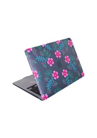 Resim Apple Uyumlu MacBook Pro Kılıf 13 İnç M1-m2, Flower01nl Type-c'li Model A2338 A2289 A2251 A1706-08 A1989 A2159 İle Pembe Mavi 