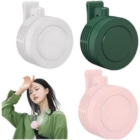 Resim Mini Taşınabilir Elektrikli Vantilatör, Sessiz Ve Kanatsız, C Beyaz+pembe+yeşil,- 