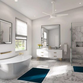 Resim Trimaran Taze Beyaz - 132 Cm. Uzaktan Kumandalı Nemli Dış Mekan Tavan Vantilatörü 