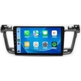 Resim Peugeot 508 2011-2017 8gb Ram 64gb Hafıza 8 Çekirdek Carplay Kamera Android Multimedya 9" 