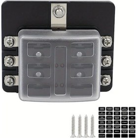 Resim Willowhaven 6 Yollu Sigorta Kutusu Led Göstergeli Otomotiv Tekne Karavan 