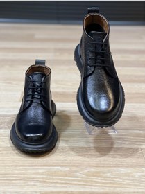 Resim Terziayhan Siyah Bağcıklı Deri Bot 