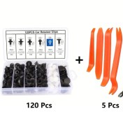 Resim Gateesat 125 Parça Oto Plastik Perçin Takımı Kapı Paneli Klipsleri Ve Çıkarma Aletleri 