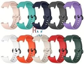 Resim Xiaomi Mi Watch Lite ile Uyumlu Klasik Silikon Kordon Akıllı Saat Bileklik Kordonu Haki 