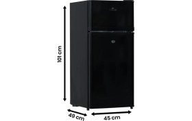 Resim Cool Life Çift Sistem 100 Litre 12/24/220 V Siyah Buzdolabı 