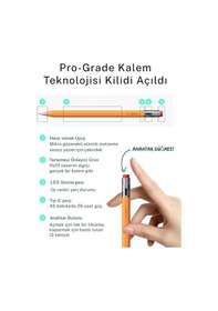 Resim Apple Uyumlu iPad 11. Nesil A16 İle Profesyonel Stylus Kalem Avuç İçi Red Özellikli Sessiz Tablet Kalemi 