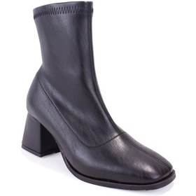 Resim Dagoster Dza07-1277101 Siyah Klasik Topuklu Kadın Bot Siyah 