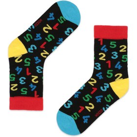 Resim Sayısal Desenli 3'lü Çocuk Çorap - 20-24 