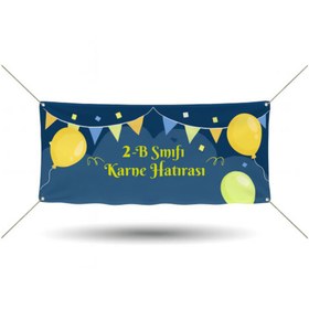 Resim Tabela Lobisi Baskılı Branda - Karne Hatırası – Özel Günler İçin Dekoratif Afiş - Pankart - Dilital Baskı 