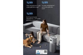 Resim Xiaomi 125M² Geniş Alan Etkili Akıllı Hava Temizleme Makinesi Koku Duman ve Tüy Giderici + Hava Nemlendirici, Aktif Karbon Filtreli Akıllı Sensörlü OLED Ekranlı 