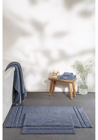 Resim Yataş Bedding Felicia Banyo Paspası Seti - İndigo (50x60 cm + 60x100 cm) Indigo 