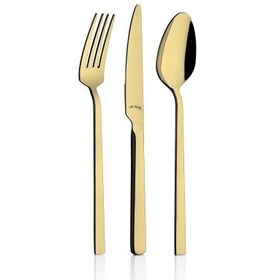 Resim Aryıldız Santos Gold 24 Parça Çatal Kaşık Bıçak Takımı 