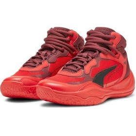 Resim Puma Playmaker Pro Mid Jr 378330-13 Unisex Basketbol Ayakkabısı Kırmızı 