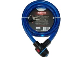 Resim KNT Bisiklet ve Motosiklet Kilidi 15X1500 mm Kalın Kilit 1,5 Metre Uzunluk Mavi 